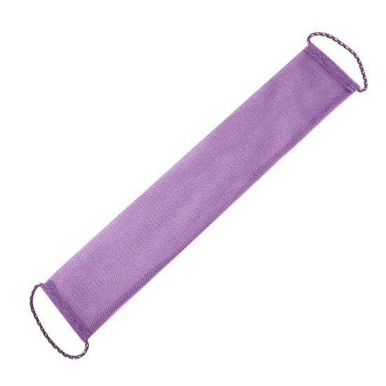 Badetuch für Erwachsene, extra lang, zum Entfernen abgestorbener Haut, lebendige Farbe, nützlicher, längerer Körperpeeling-Waschlappen für zu Hause violett von Joom DACH