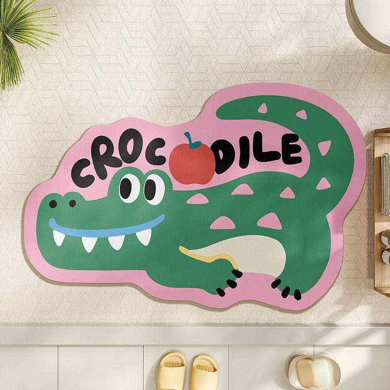 Badezimmer Diatomeenerde saugfähige Bodenmatte, Toilettentür rutschfeste Fußmatte, Toiletten-WC Anti-Tropf-Pad, schnelltrocknendes Kissen 40X60cm 15.7X23.6in von Joom DACH