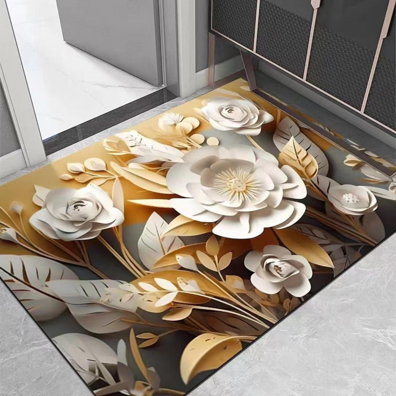 Badezimmer-Verdickungsmatte mit Kieselalgendruck, rutschfeste Badteppiche im Waschbecken, Badewannen-Seitenbodenteppich, Duschraum-Fußmatte, Memory Foam-3D-Pad 600mm*900mm Badezimmer-Verdickungsmatte mit Kieselalgendruck, rutschfeste Badteppiche im Waschbecken, Badewannen-Seitenbodenteppich, Duschraum-Fußmatte, Memory Foam-3D-Pad 600mm*900mm von Joom DACH