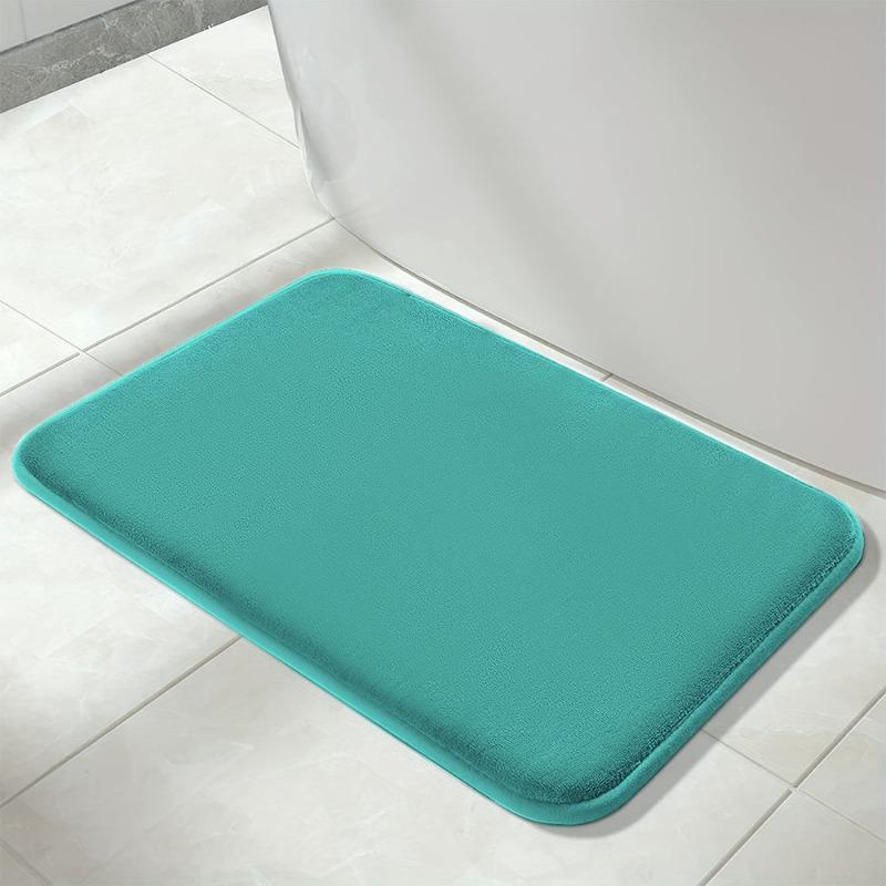 Badezimmermatte Bad Rutschfeste Teppiche Im Waschbecken Badewanne Seitenboden Teppich Duschraum Fußmatte Memory Foam 3D Pad 50cm*80cm grün von Joom DACH