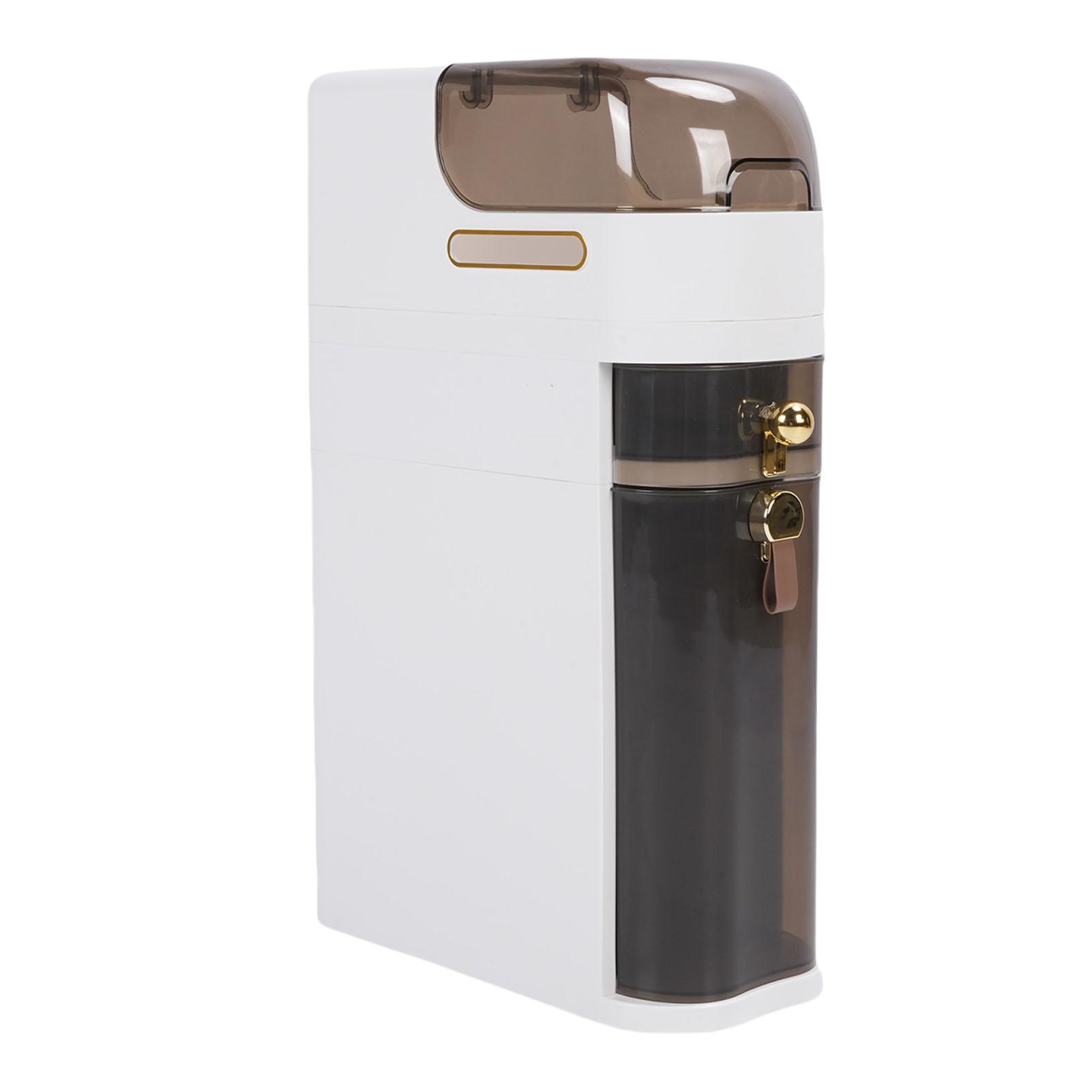 Badezimmerschrank PP PC Schmaler Schlanker Organizer Kleiner Eckschrank mit 4 Rädern für Toilette von Joom DACH