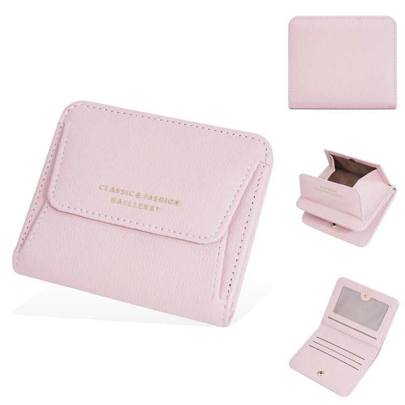Baellerry Damen Kurze Geldbörsen mit Schnappverschluss Münzfach Damen Mode Mini-Geldbörse Geldbeutel 11cm*9cm*2cm rosa Baellerry Damen Kurze Geldbörsen mit Schnappverschluss Münzfach Damen Mode Mini-Geldbörse Geldbeutel 11cm*9cm*2cm rosa von Joom DACH
