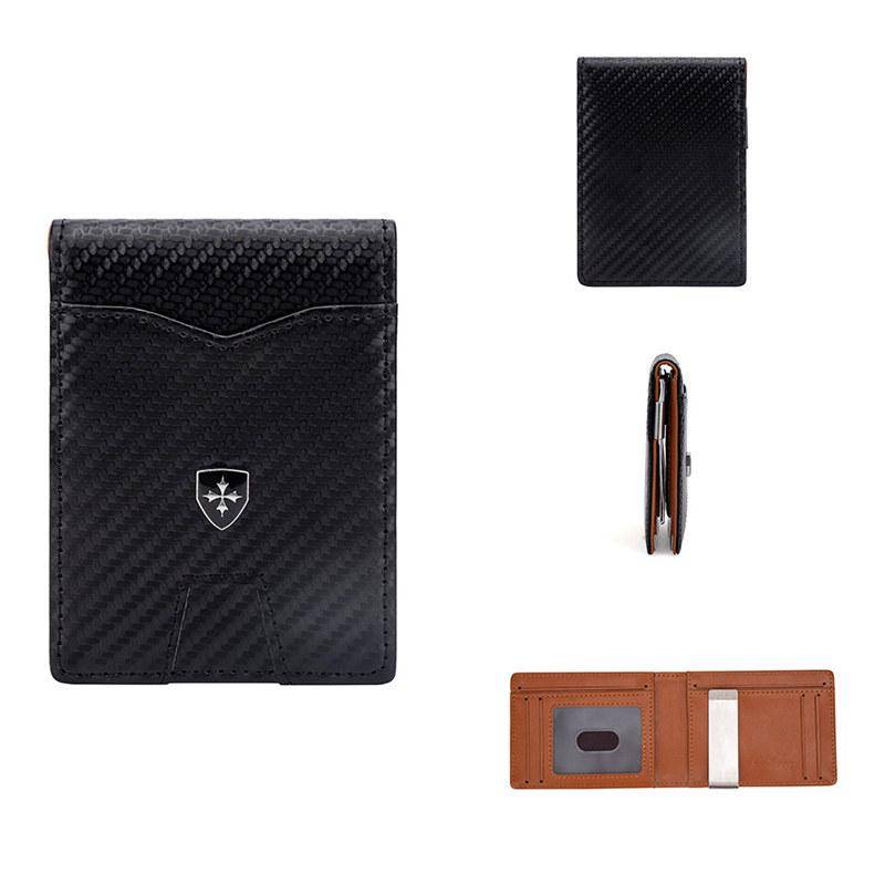 Baellerry RFID-Schutz-Kartenhalter für Männer Bargeldtaschen Business-Geldbörsen Geldbörse 11cm*8cm*1.5cm schwarz von Joom DACH
