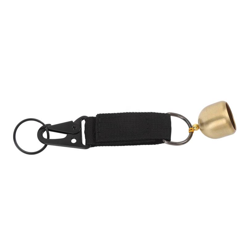 Bärenglocke Verdicktes Gurtband Messing mit Karabinerhaken Klarer Klang Schlüsselanhänger Glocke für Outdoor Klettern von Joom DACH