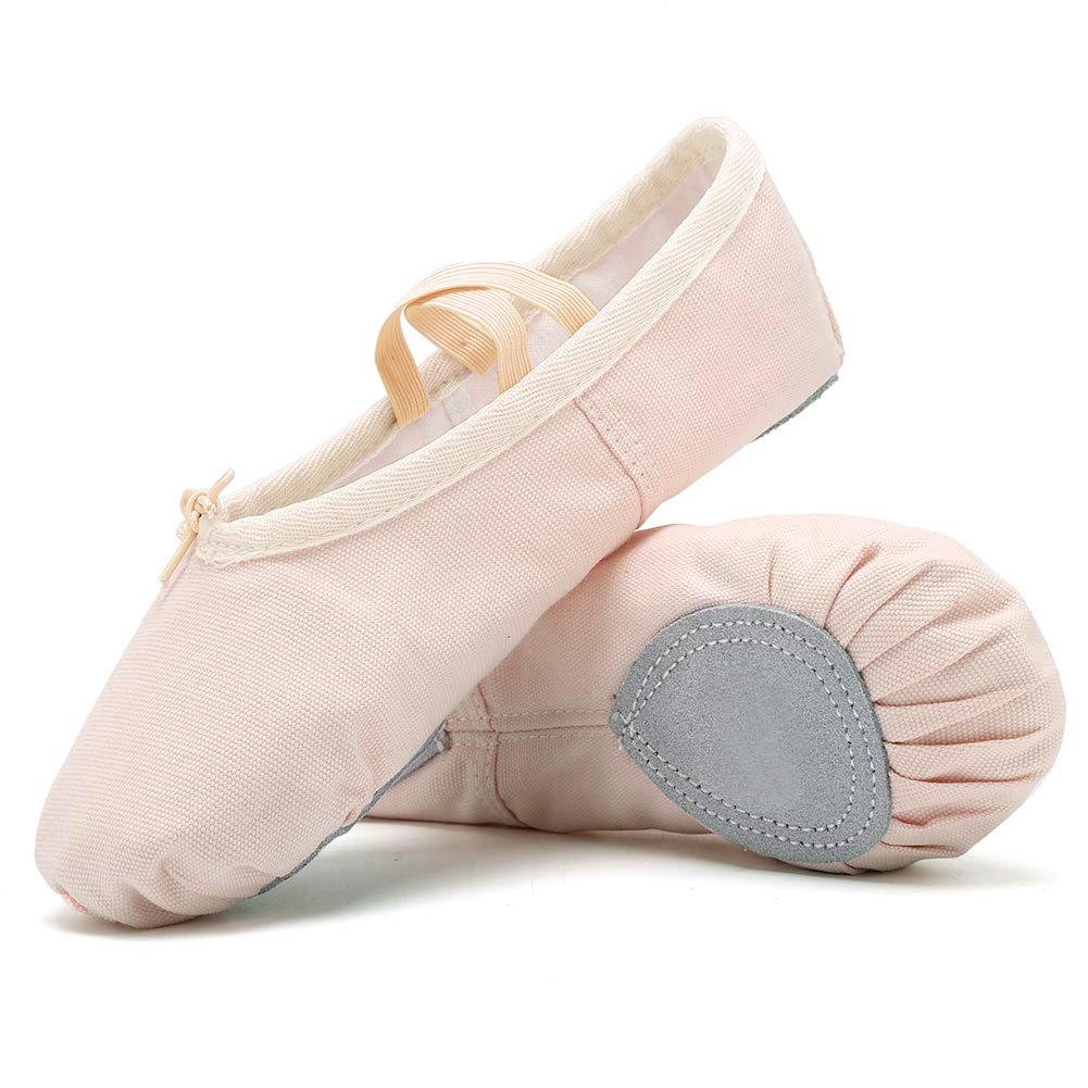 Ballett Kinder Hausschuhe Mädchen Ballettschuhe Canvas Tanzschuhe Tanz Gymnastik Yoga Flats 33 nude von Joom DACH