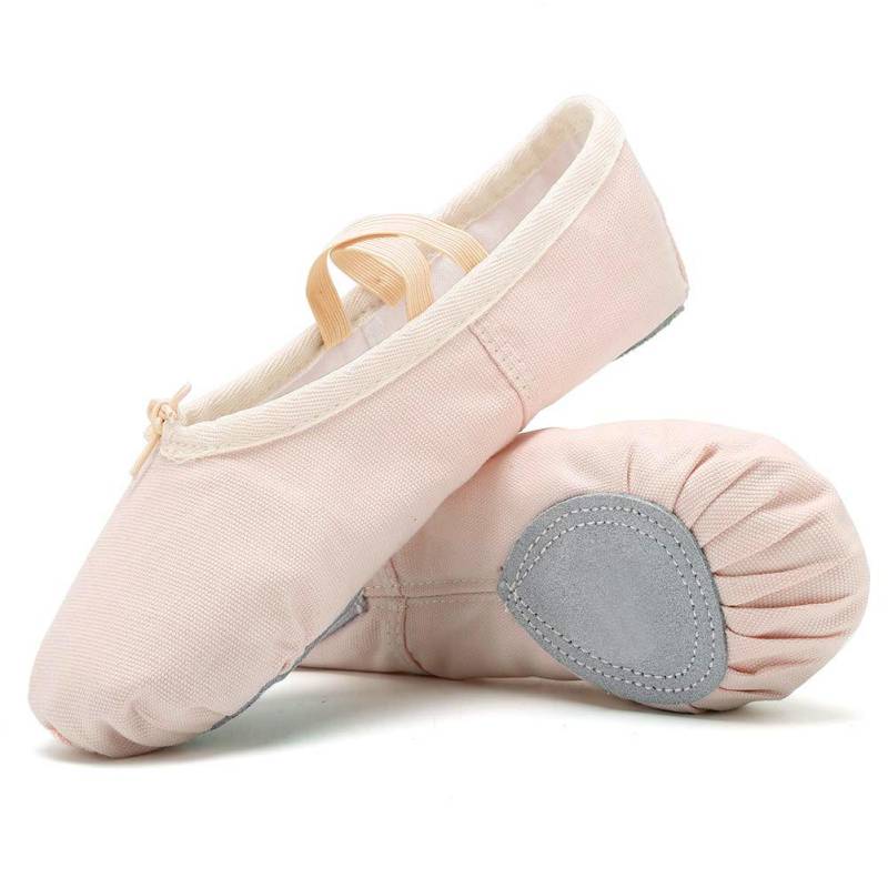 Ballett Kinder Hausschuhe Mädchen Ballettschuhe Canvas Tanzschuhe Tanz Gymnastik Yoga Flats 33 nude von Joom DACH