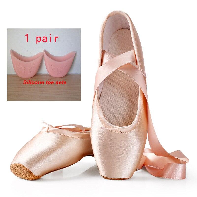 Ballett-Tanzschuhe für Kinder und Erwachsene, professionelle Ballett-Spitzen-Tanzschuhe mit Bändern, Schuhe für Damen, Turnschuhe für Damen 30 rosa von Joom DACH