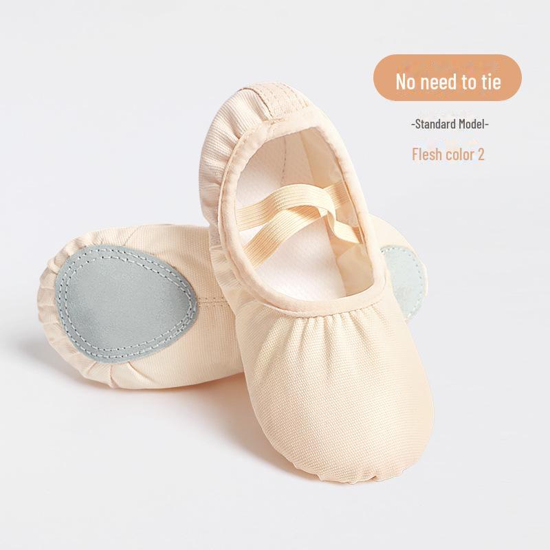 Ballettschuhe für Kleinkinder, Tanzschuhe für Kinder, Yoga-Schuhe aus Canvas mit Katzenkrallen, Tanzschuhe ohne Schnürsenkel mit weicher Sohle. Size 34 von Joom DACH