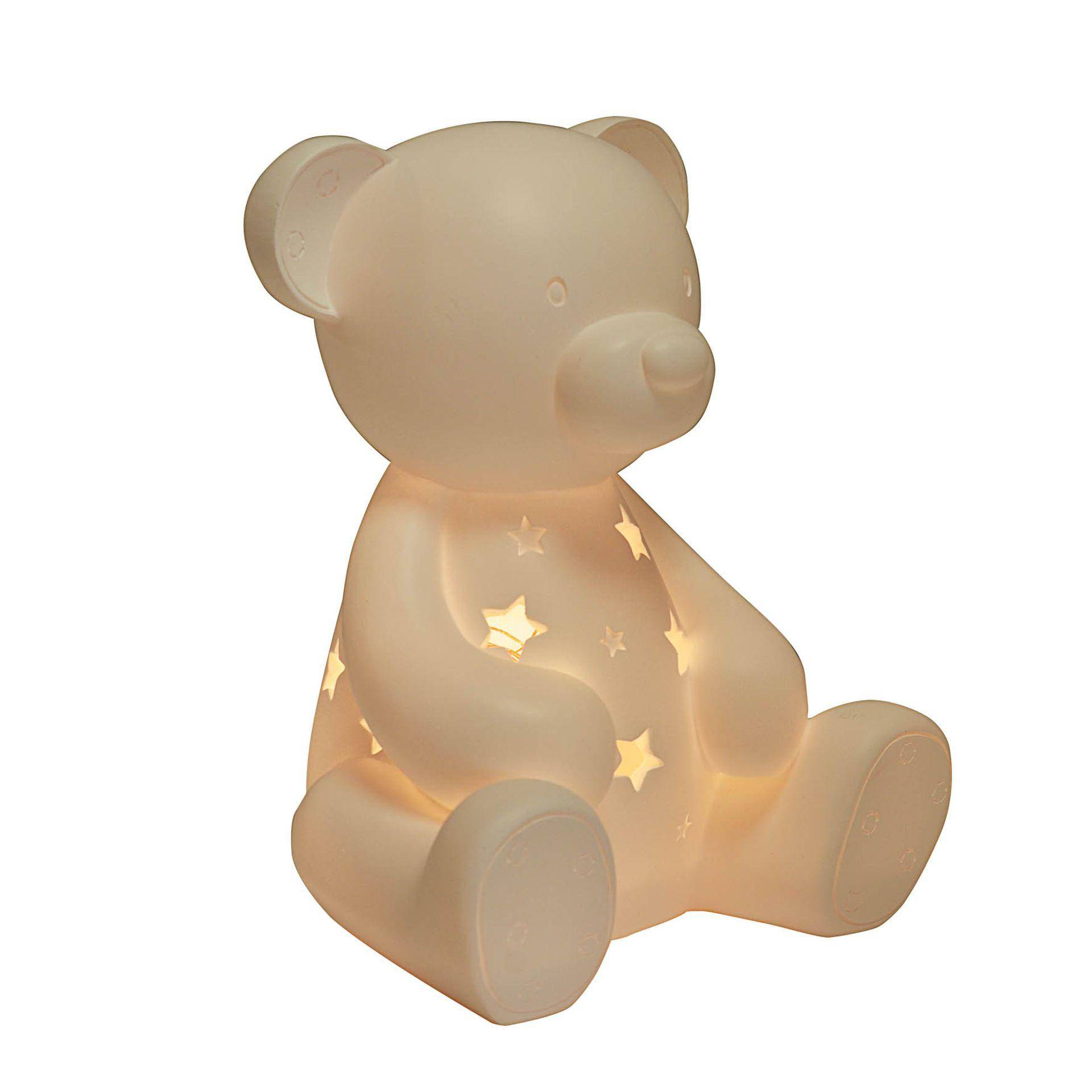 Bambino Aufleuchtendes Nachtlicht Bär One Size weiß von Joom DACH