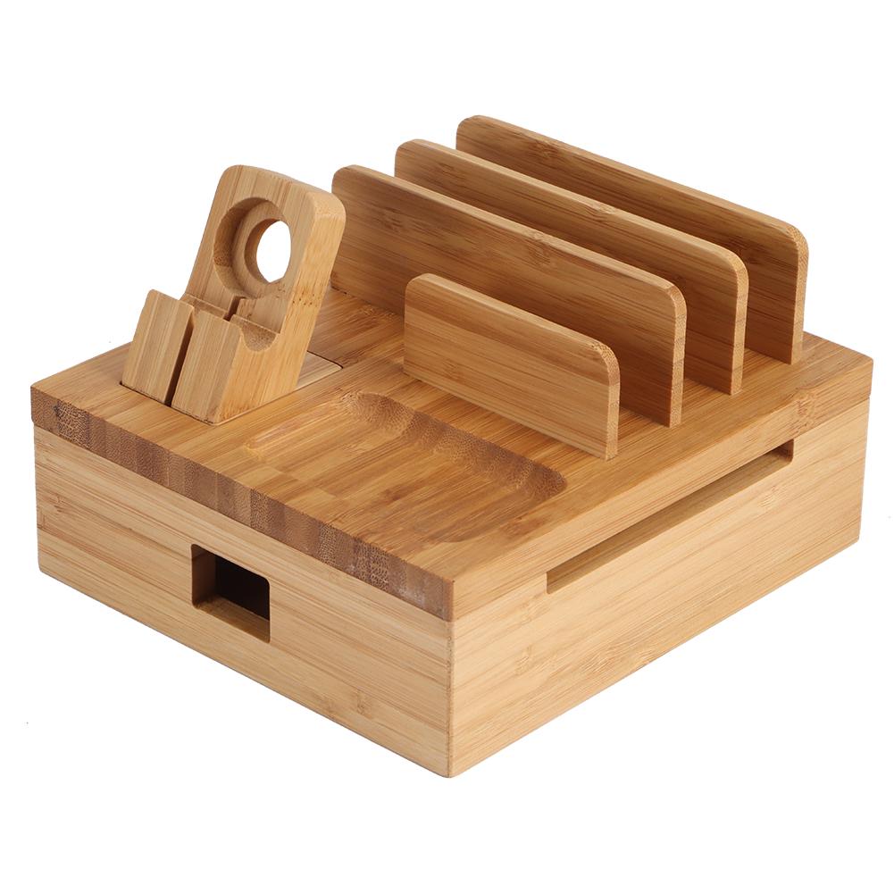 Bambus Mehrschichtige Digitale Elektronik Halterung Handy Lade Aufbewahrungsregal Organizer von Joom DACH