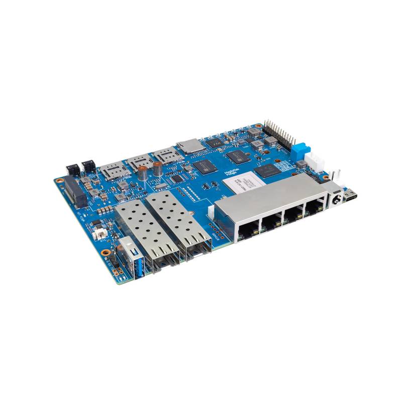 Banane pi BPI-R4 media tek mt7988a (filo gic 880) Quad-Core-ARM Corex-A73 8 GB DDR4 8 GB EMMC-Flash-Smart-Router-Board 8G RAM von Joom DACH