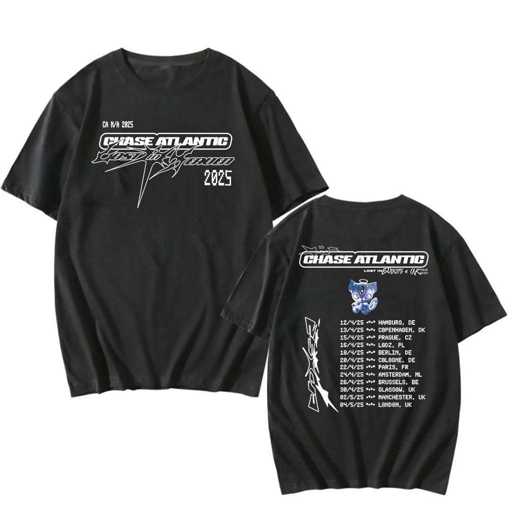 Band CHASE ATLANTIC Tour 2025 T-Shirt Sommer Baumwolle Kurzarm T-Shirts Grafikdruck T-Shirts Männer Frauen Kleidung M schwarz Band CHASE ATLANTIC Tour 2025 T-Shirt Sommer Baumwolle Kurzarm T-Shirts Grafikdruck T-Shirts Männer Frauen Kleidung M schwarz von Joom DACH