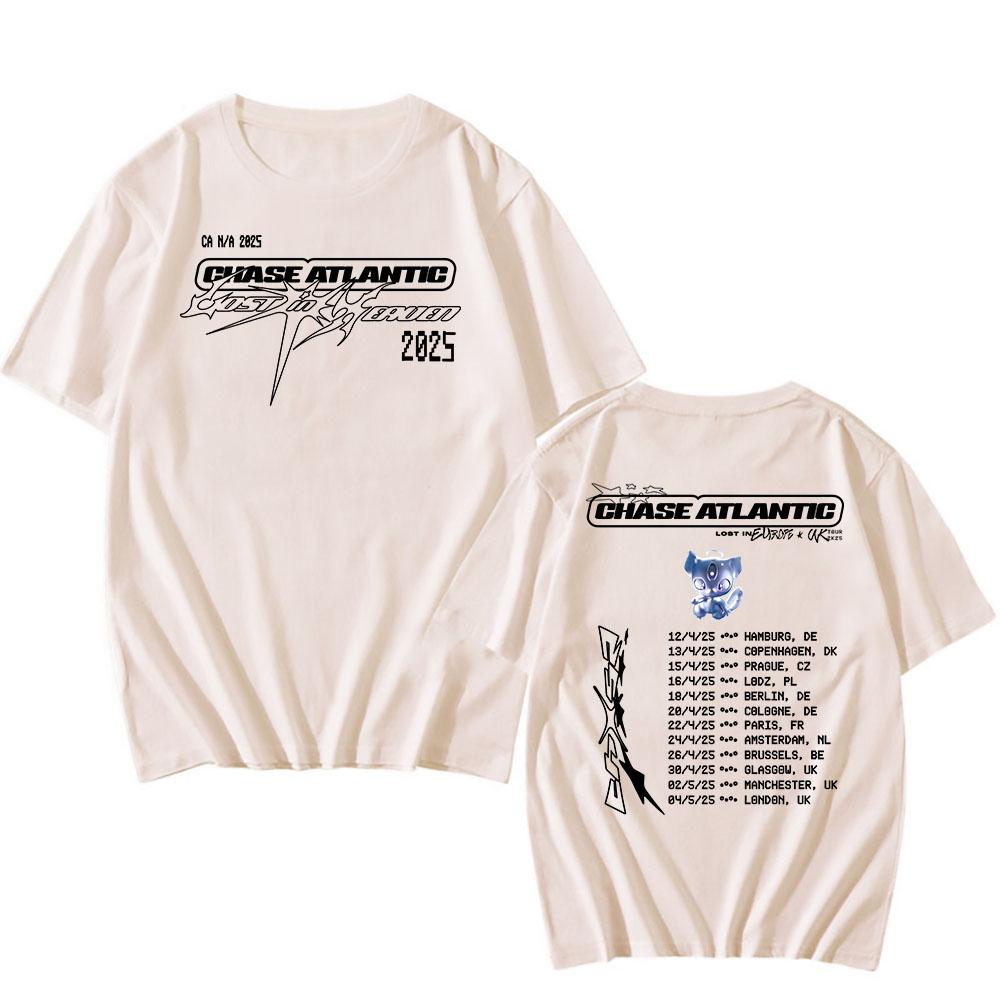 Band CHASE ATLANTIC Tour 2025 T-Shirt Sommer Baumwolle Kurzarm T-Shirts Grafikdruck T-Shirts Männer Frauen Kleidung M sand Band CHASE ATLANTIC Tour 2025 T-Shirt Sommer Baumwolle Kurzarm T-Shirts Grafikdruck T-Shirts Männer Frauen Kleidung M sand von Joom DACH