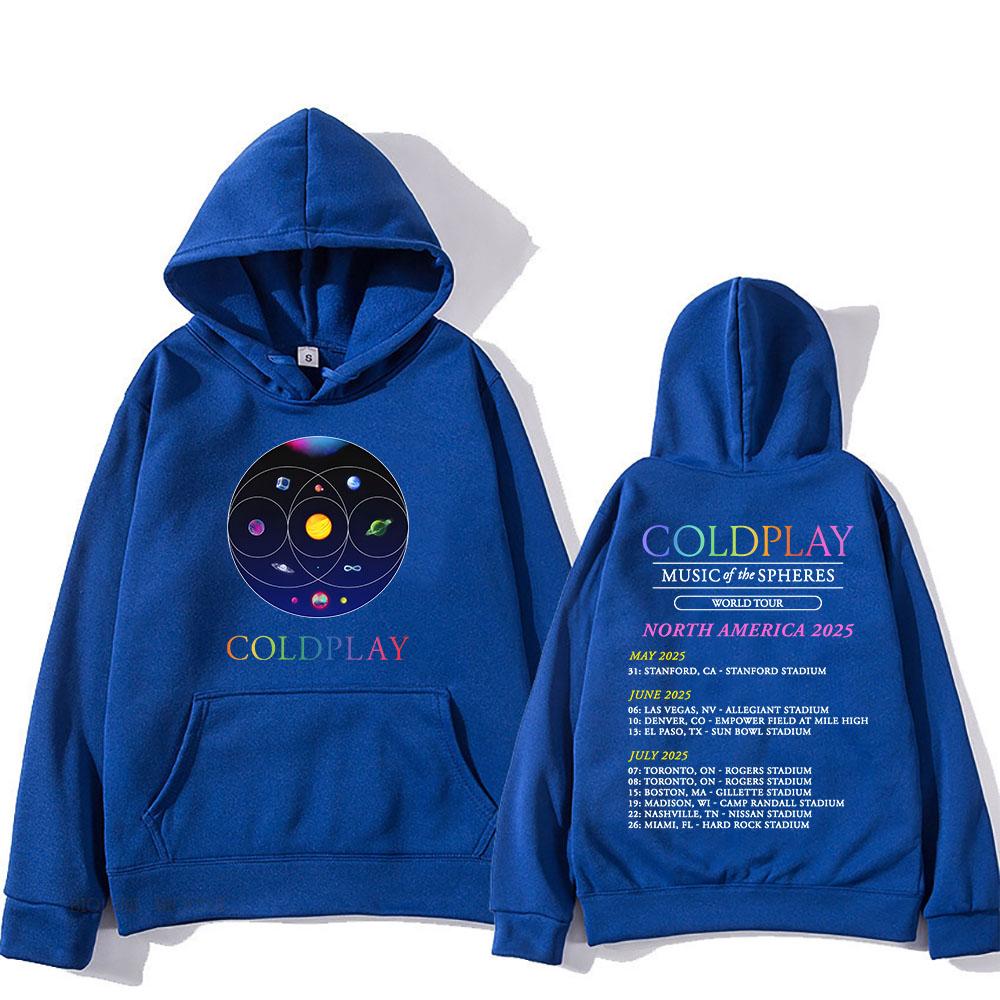 Band Cold-play Music of The Spheres World Tour 2025 Hoodies Langarm Männer/Frauen Sweatshirts Print Hoodie L von Joom DACH