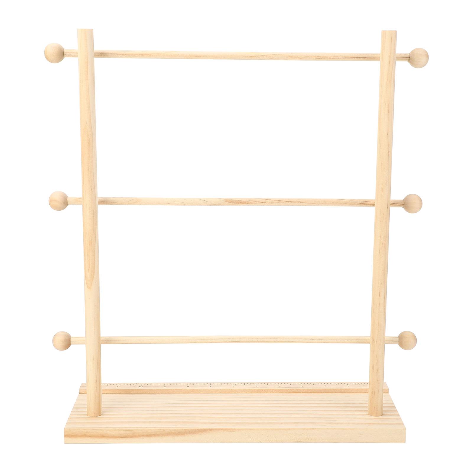 Bandaufbewahrungsregal Mehrschichtig Faltbar Massivholz Bandhalter Organizer Regal für Häkelnadel von Joom DACH