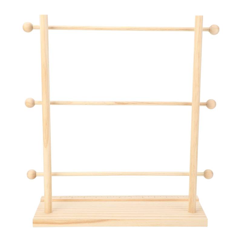 Bandaufbewahrungsregal Mehrschichtig Faltbar Massivholz Bandhalter Organizer Regal für Häkelnadel von Joom DACH