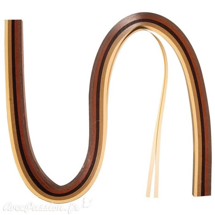 Bandes papier pour quilling praline 0.6x53cm 100p - Marron 0,6 x 53 cm von Joom DACH
