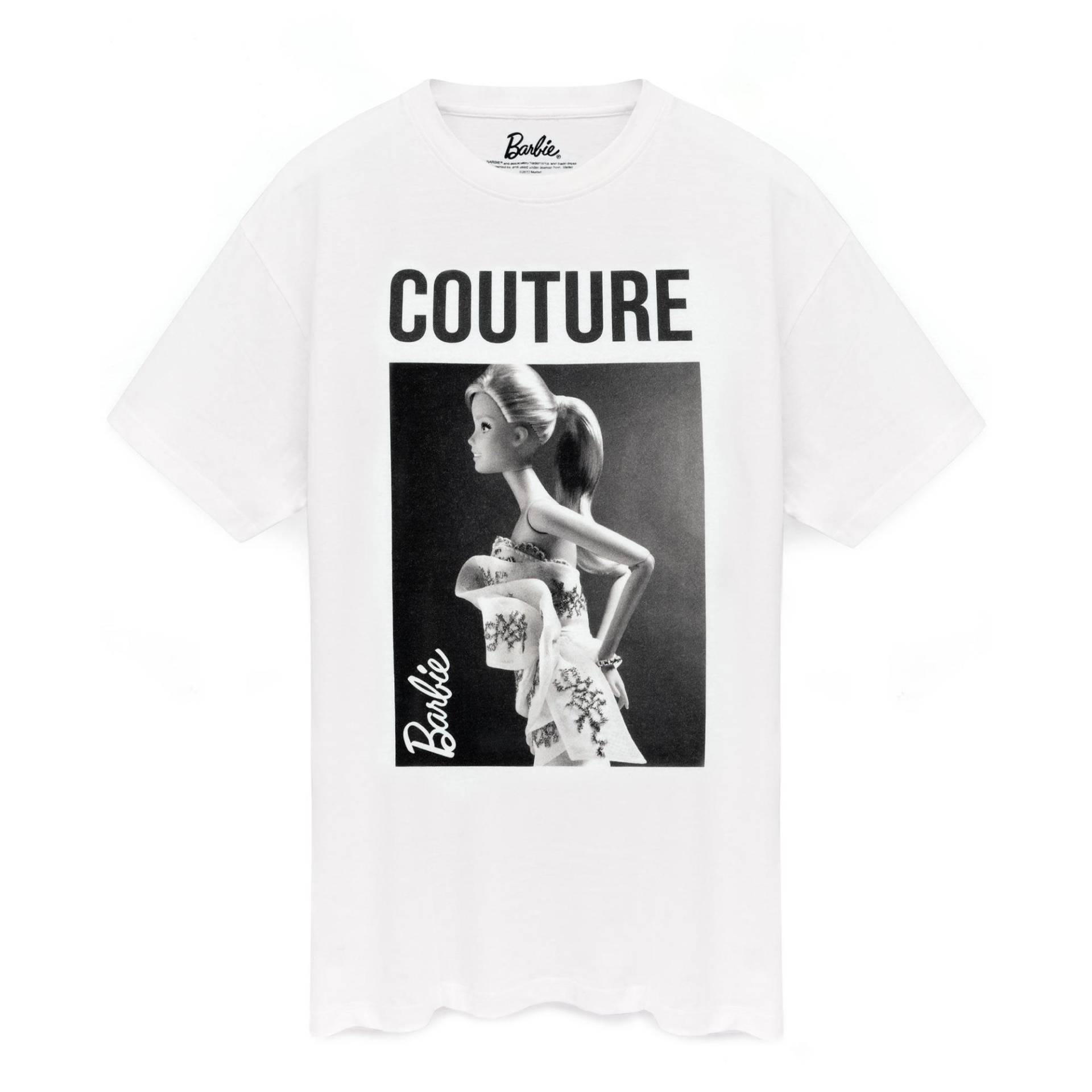 Barbie Damen/Damen Couture T-Shirt XXL weiß von Joom DACH
