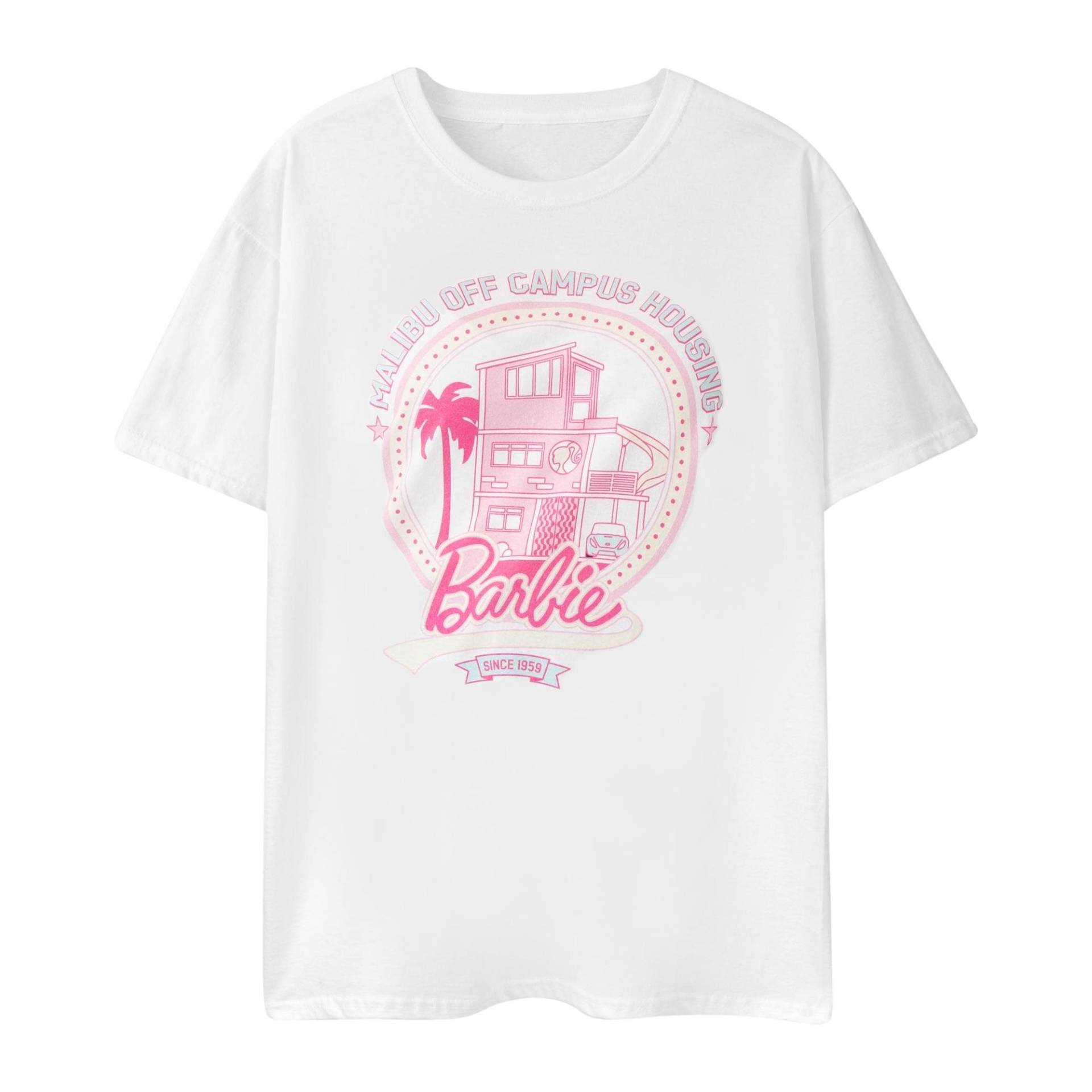 Barbie Damen/Damen Malibu Off Campus Housing Kurzarm-T-Shirt XXL weiß von Joom DACH