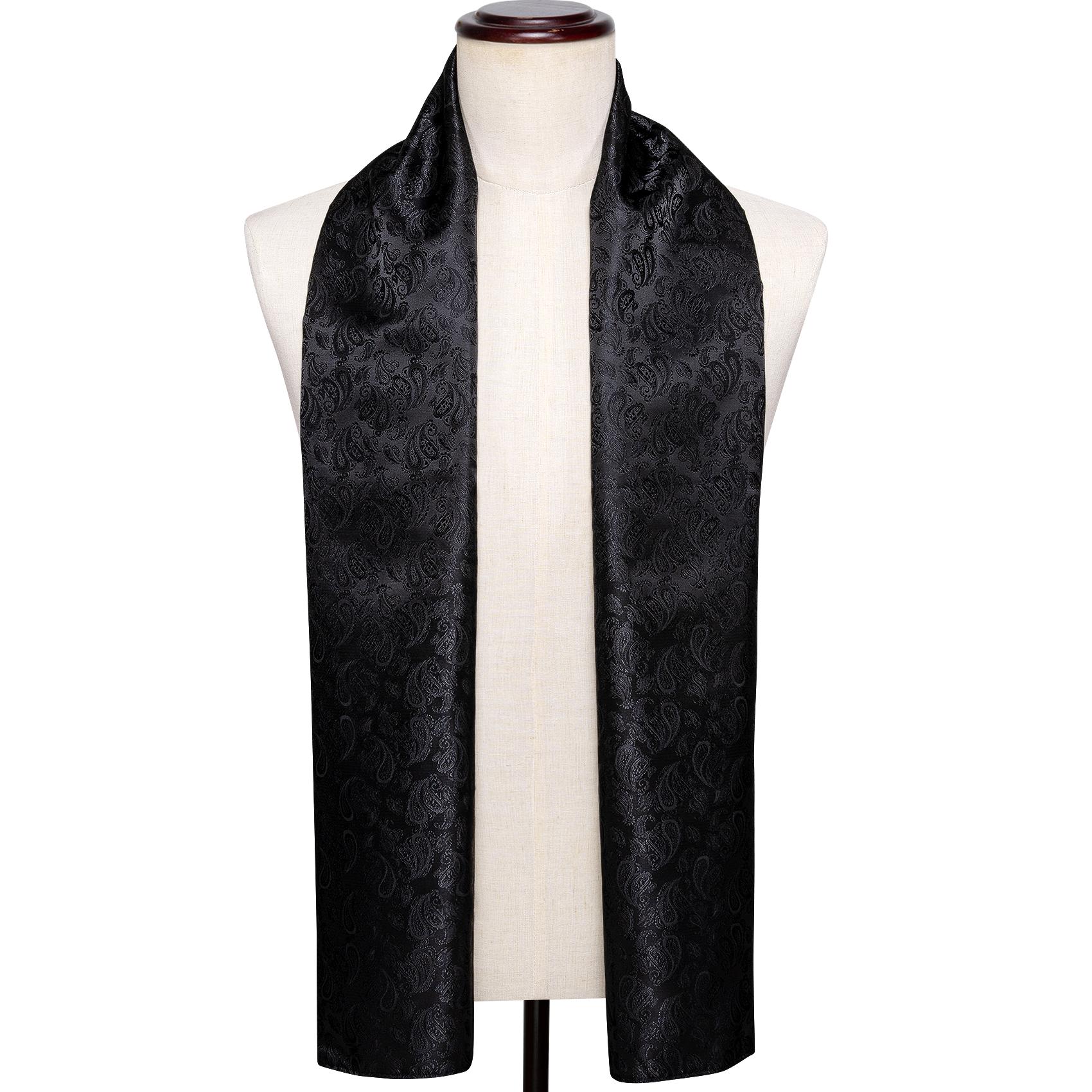 Barry.Wang Paisley-Schals für Herren, gewebter Seidenschal für formelle, kausale Dating-Geschenke SW-1049 von Joom DACH