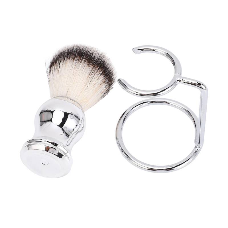 Bart-Rasierpinsel mit Ständer, Herren-Bart-Set, Rasierpinsel aus Kunsthaar mit Halter, Ständer Bart-Rasierpinsel mit Ständer, Herren-Bart-Set, Rasierpinsel aus Kunsthaar mit Halter, Ständer von Joom DACH