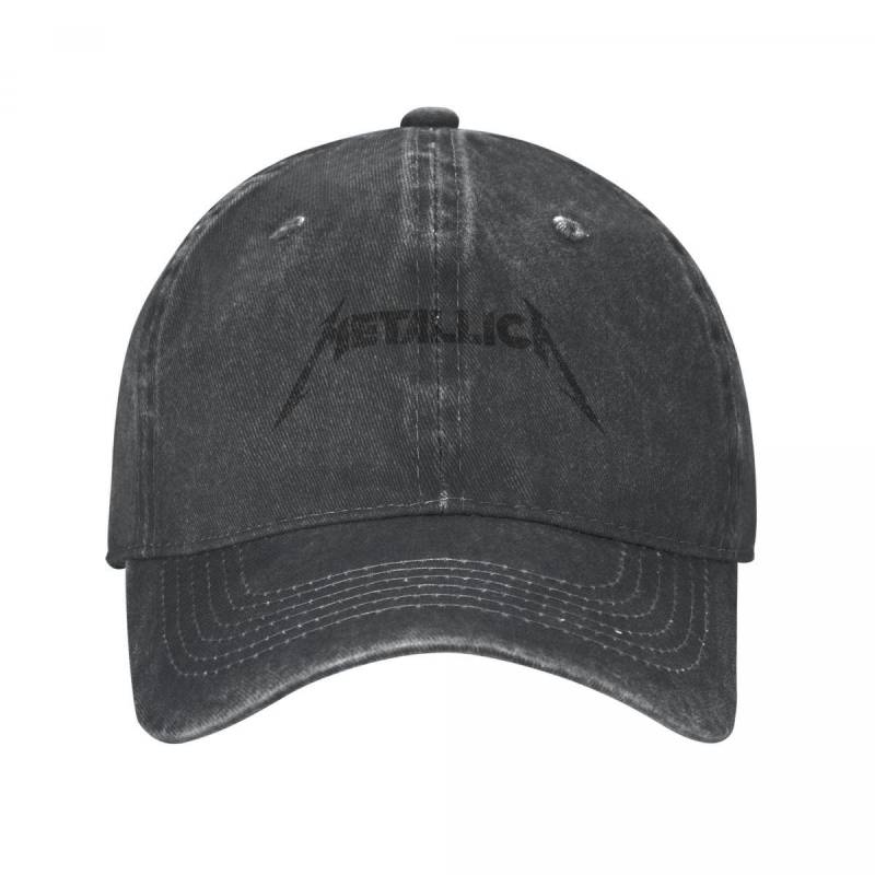 Baseball Caps Metallicas Accessoires Outfit Merchandise Unisex Damen Retro Distressed Denim Dad Hat Kopfbedeckung One Size von Joom DACH