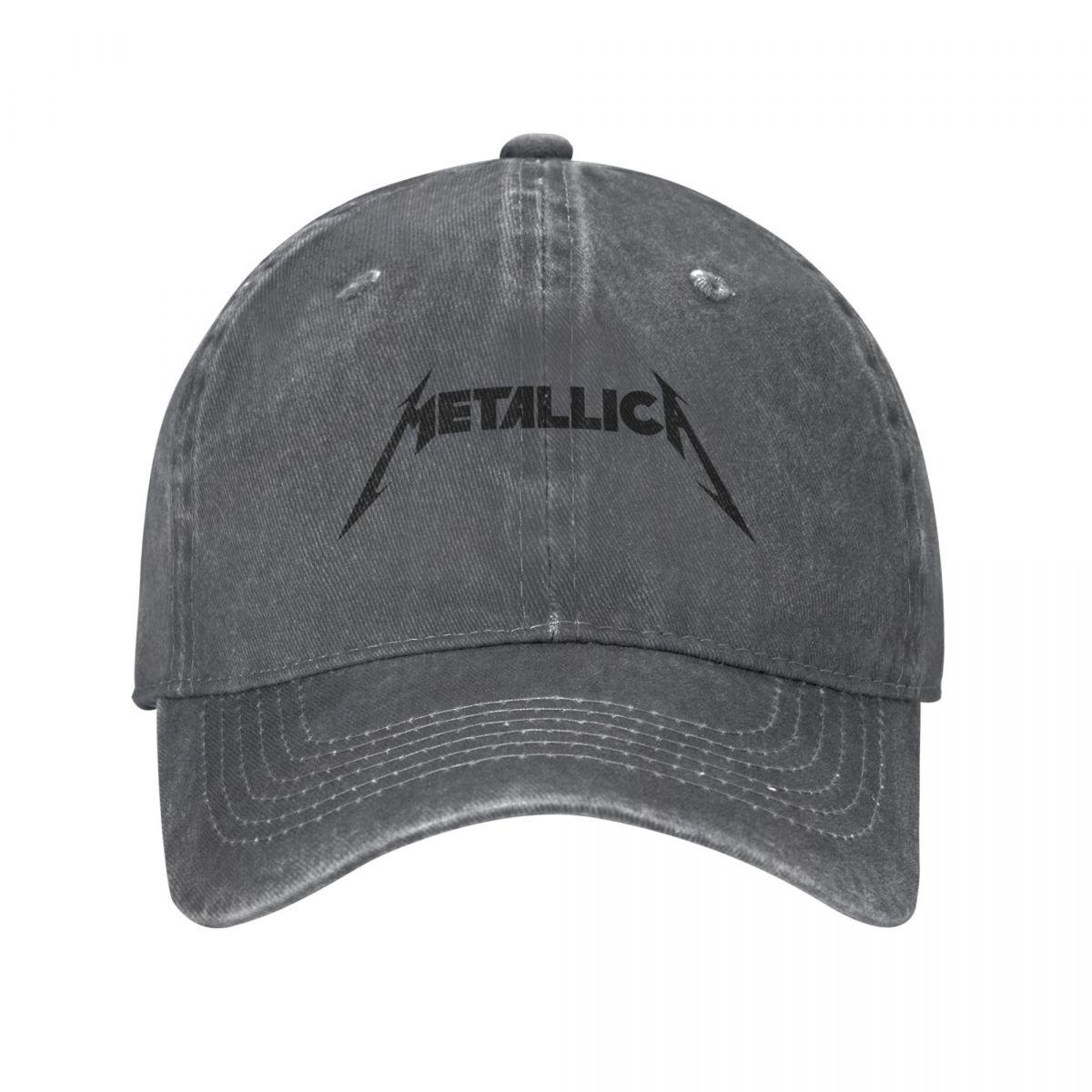Baseball Caps Metallicas Accessoires Outfit Merchandise Unisex Damen Retro Distressed Denim Dad Hat Kopfbedeckung One Size von Joom DACH