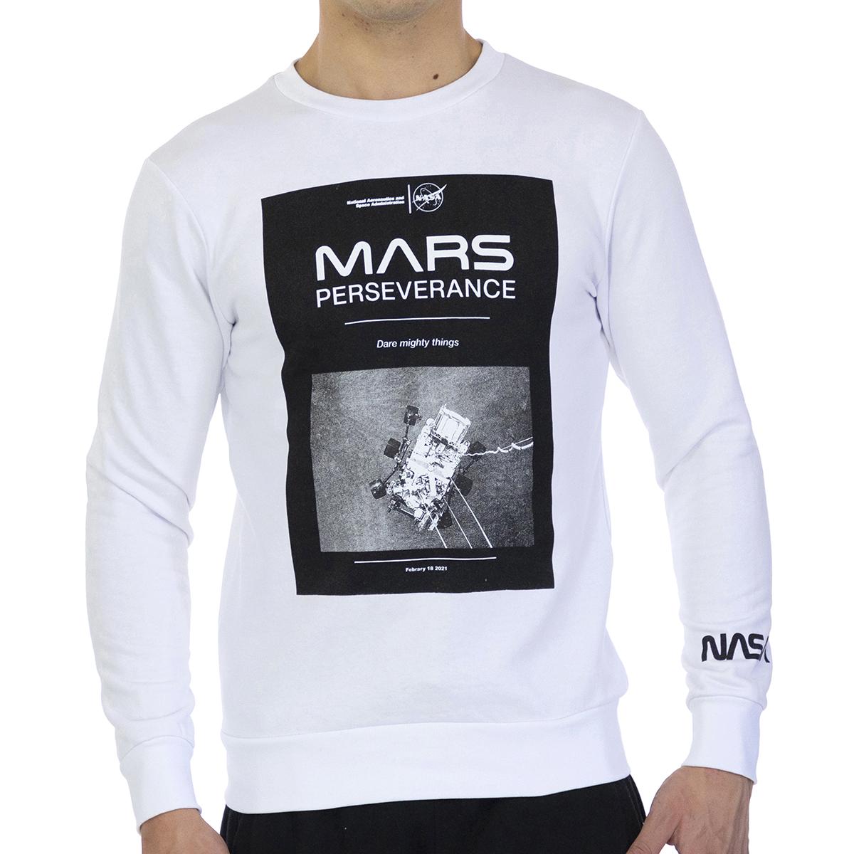 MARS03S Herren Basic Langarm-Sweatshirt mit Rundhalsausschnitt XS weiß MARS03S Herren Basic Langarm-Sweatshirt mit Rundhalsausschnitt XS weiß von Joom DACH