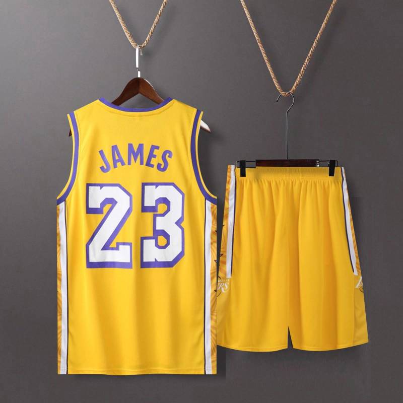 Basketball-Kleidung, Kinder-Basketball-Anzug, klassische Oberteile + Hosen, Basketball-Trikots, Anzug-Set M gelb Basketball-Kleidung, Kinder-Basketball-Anzug, klassische Oberteile + Hosen, Basketball-Trikots, Anzug-Set M gelb von Joom DACH