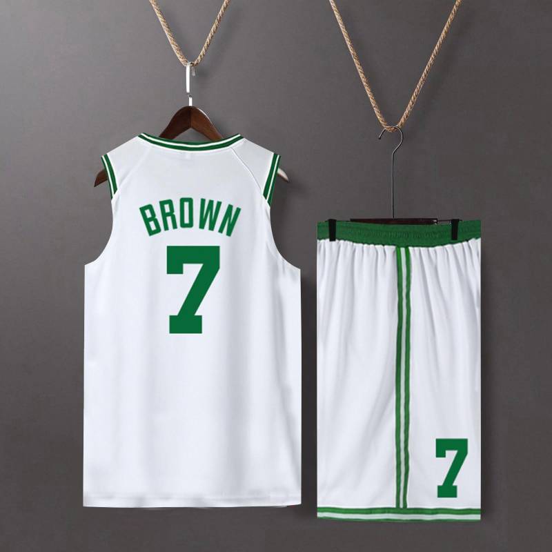 Basketball-Kleidung, Kinder-Basketball-Anzug, klassische Oberteile + Hosen, Basketball-Trikots, Anzug-Set M weiß Basketball-Kleidung, Kinder-Basketball-Anzug, klassische Oberteile + Hosen, Basketball-Trikots, Anzug-Set M weiß von Joom DACH