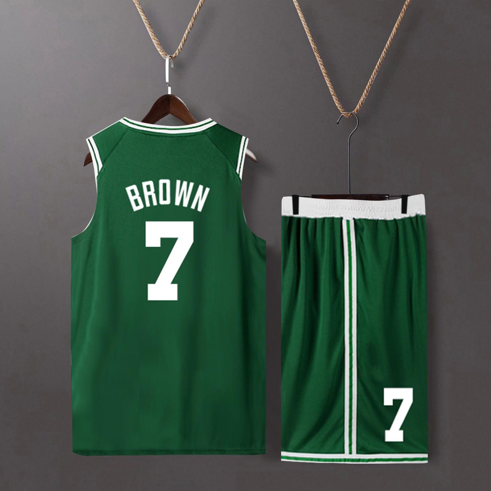 Basketball-Kleidung, Kinder-Basketball-Anzug, klassische Oberteile + Hosen, Basketball-Trikots, Anzug-Set S grün Basketball-Kleidung, Kinder-Basketball-Anzug, klassische Oberteile + Hosen, Basketball-Trikots, Anzug-Set S grün von Joom DACH