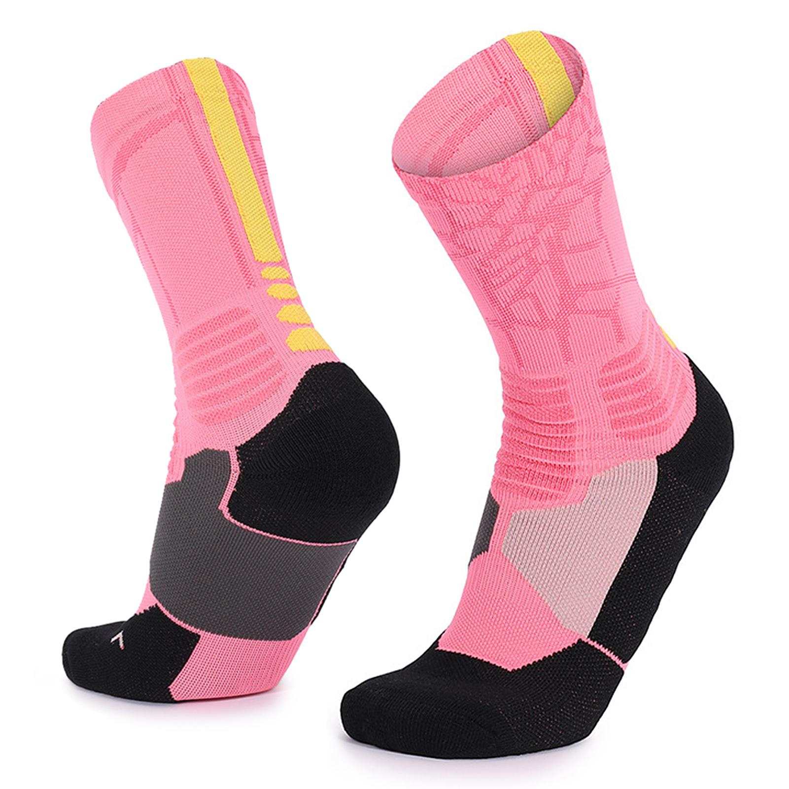 Basketball-Socken für Herren und Damen, atmungsaktiv, Fußballsocken, Sportsocken, gepolsterte Sportsocken rosa Basketball-Socken für Herren und Damen, atmungsaktiv, Fußballsocken, Sportsocken, gepolsterte Sportsocken rosa von Joom DACH