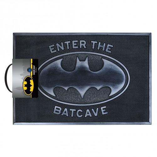 Batman Welcome To The Batcave Gummi-Fußmatte One Size schwarz von Joom DACH