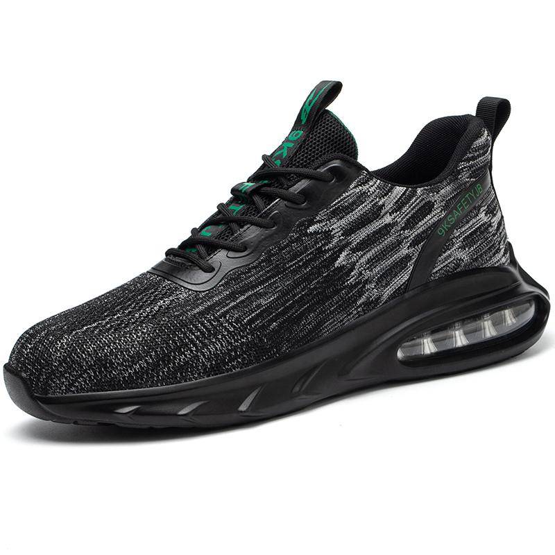 Bau Arbeitsschuhe Stiefel Air Cushion Sicherheitsschuhe Männer Frauen Arbeits Sneakers Atmungsaktive Stahlkappe Sicherheitsstiefel Leicht 41 von Joom DACH