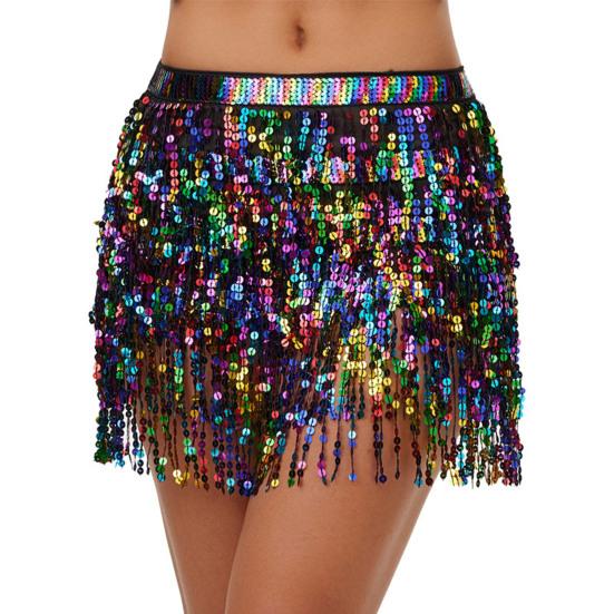 Bauchtanzrock Lage Quasten Hüfttuch mit Pailletten Böhmisch Elastischer Bund Wickelrock Party Club Indisch Latein Hula Tänzerin Aufführungskleid für Frauen Bauchtanzrock Lage Quasten Hüfttuch mit Pailletten Böhmisch Elastischer Bund Wickelrock Party Club Indisch Latein Hula Tänzerin Aufführungskleid für Frauen von Joom DACH