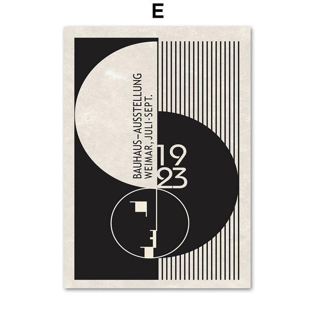 Bauhaus Abstrakte Geometrische Muster Farbe Moderne Poster Drucke Bild Leinwand Kunst Wand Dekoration Hause Gemälde Für Wohnzimmer 21*30cm von Joom DACH