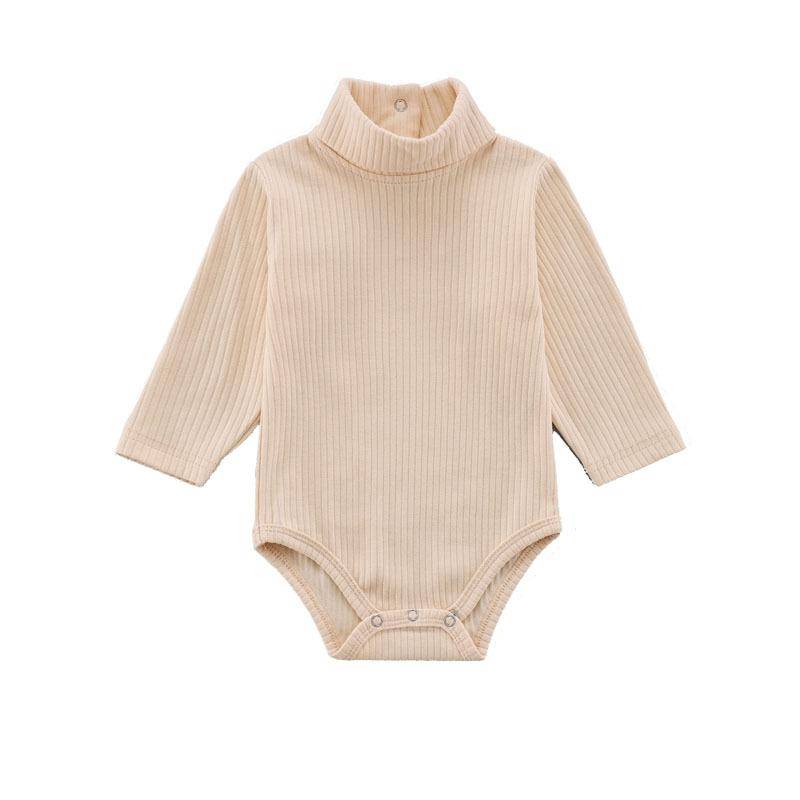 Baumwolle Baby Body Frühling Herbst Baby Junge Mädchen Kleidung für Neugeborene Körper Kinder Overall Babys Kleinkind Bodys Säuglings Kleidung 6M(68) beige von Joom DACH