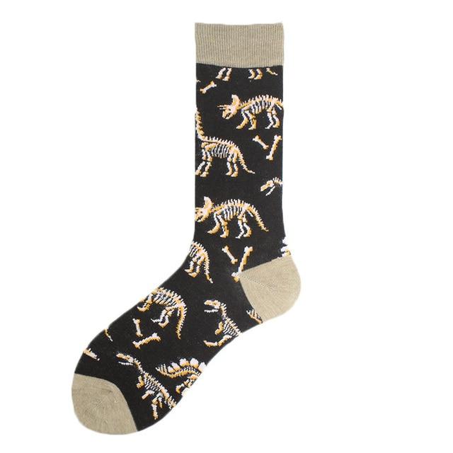 Baumwolle Happy Funny Socken Männer Alien Planet Shark Crazy Design Sokken Unisex Neuheit Dinosaurier Crew Skateboard Calcetines Hombre von Joom DACH