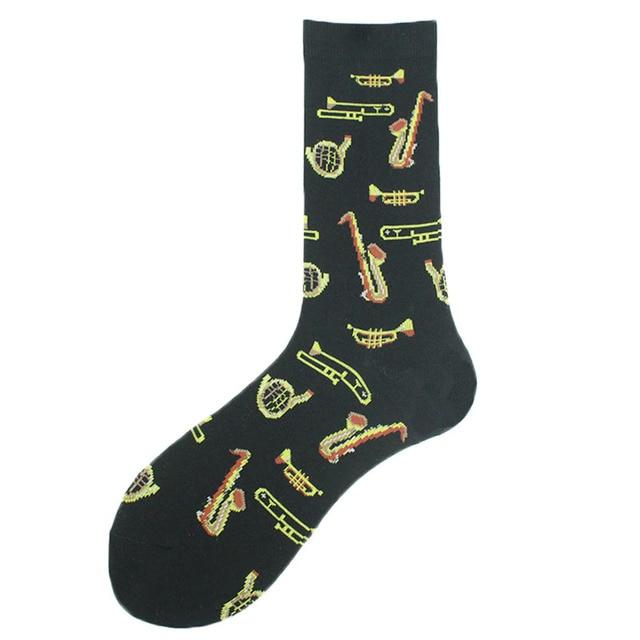 Baumwolle Happy Funny Socken Männer Alien Planet Shark Crazy Design Sokken Unisex Neuheit Dinosaurier Crew Skateboard Calcetines Hombre von Joom DACH