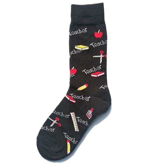 Baumwolle Happy Funny Socken Männer Alien Planet Shark Crazy Design Sokken Unisex Neuheit Dinosaurier Crew Skateboard Calcetines Hombre von Joom DACH