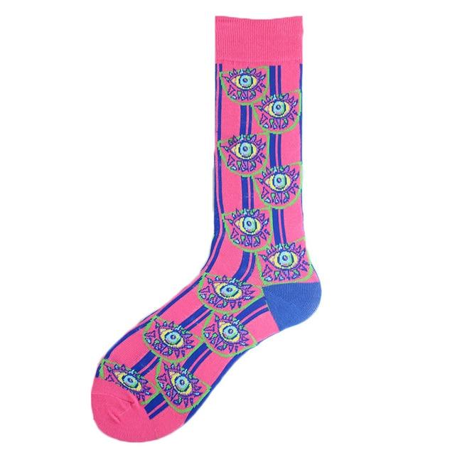 Baumwolle Happy Funny Socken Männer Alien Planet Shark Crazy Design Sokken Unisex Neuheit Dinosaurier Crew Skateboard Calcetines Hombre von Joom DACH