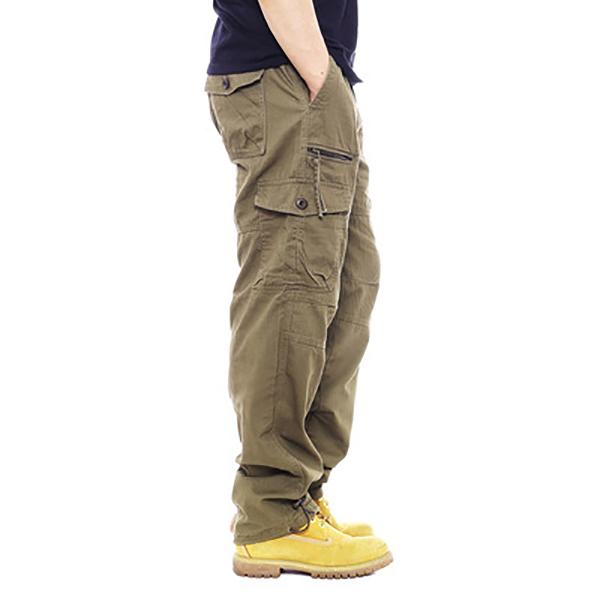 Baumwolle Overalls Herren Casual Hosen Elastische Taille Große Größe Multi-Pocket Lose Hosen Baustelle Hosen XXXL hellbraun Baumwolle Overalls Herren Casual Hosen Elastische Taille Große Größe Multi-Pocket Lose Hosen Baustelle Hosen XXXL hellbraun von Joom DACH