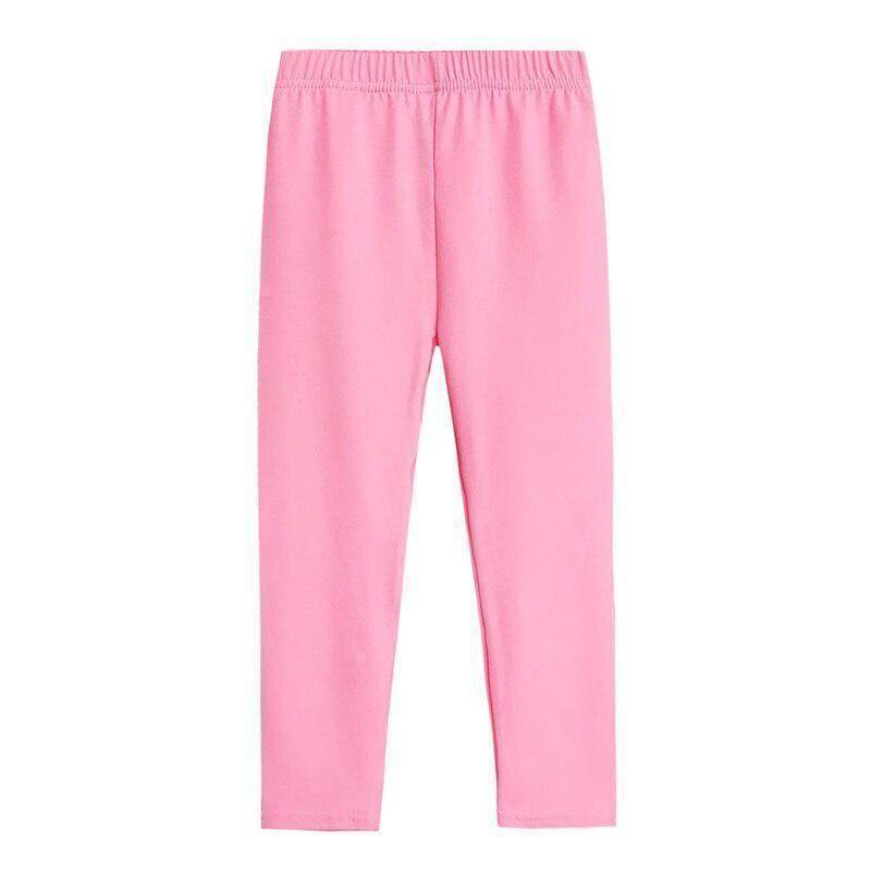 Baumwolle weiche elastische Baby Mädchen lange Hosen Kinder Leggings Frühling Sommer Kinderkleidung 110 rosa von Joom DACH