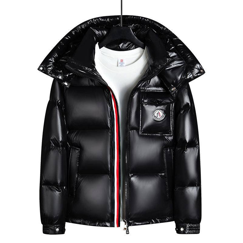 Baumwolljacke mit Kapuze im Herren- und Damenstil, verdickt, warm, kälteabweisend, Freizeit, locker, bequem, hochwertiger Stoff, Daunenjacke aus Federseide M von Joom DACH