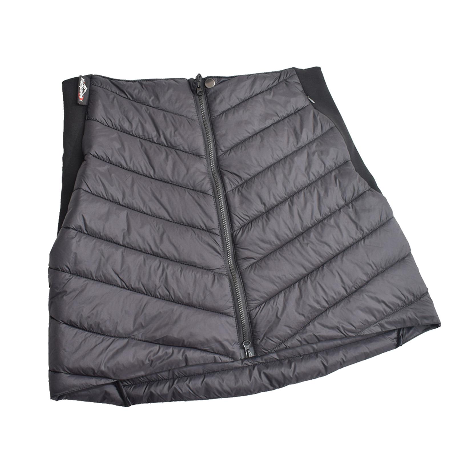 Baumwollrock Damen Winterröcke Wasserdicht Winddicht Warme Puffer-Röcke zum Wandern Schwarz Mini XL von Joom DACH