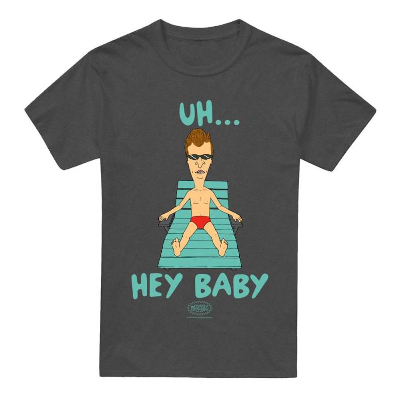 Beavis & Butthead Unisex-T-Shirt für Erwachsene, Uh Hey Baby XL kohle von Joom DACH