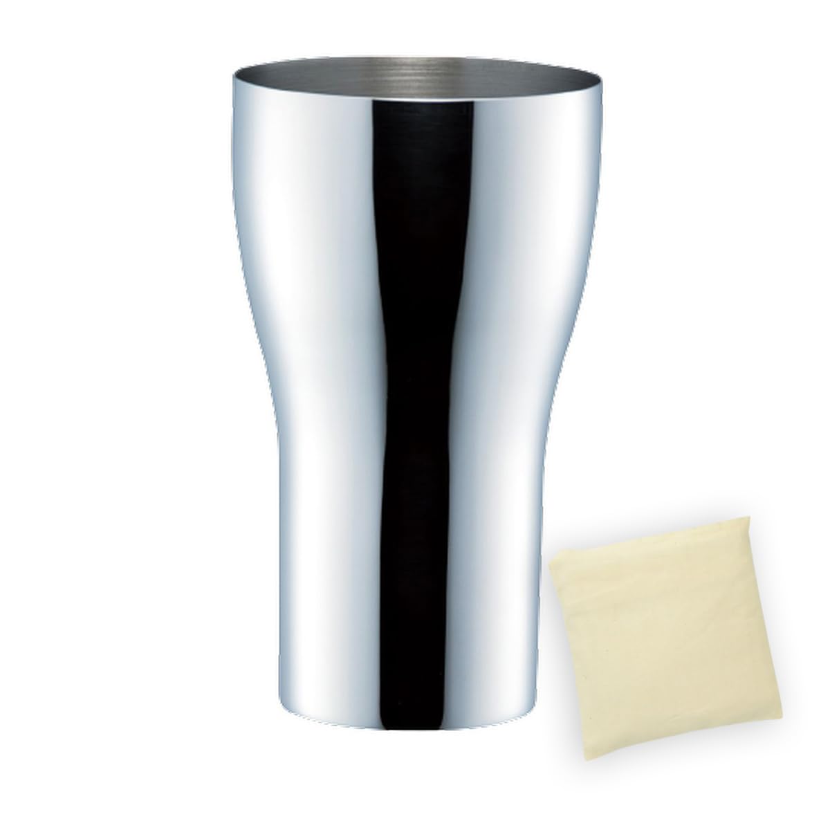 Becher, groß, 1 Stück, 440 cc, hergestellt in Japan, Tasche, hergestellt in Vietnam, J-Kitchens (Öko-Set) von Joom DACH