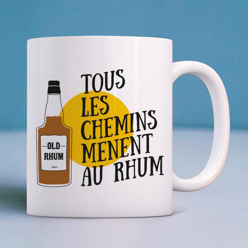 Becher ALLE WEGE FÜHREN ZUM RUM TU weiß von Joom DACH