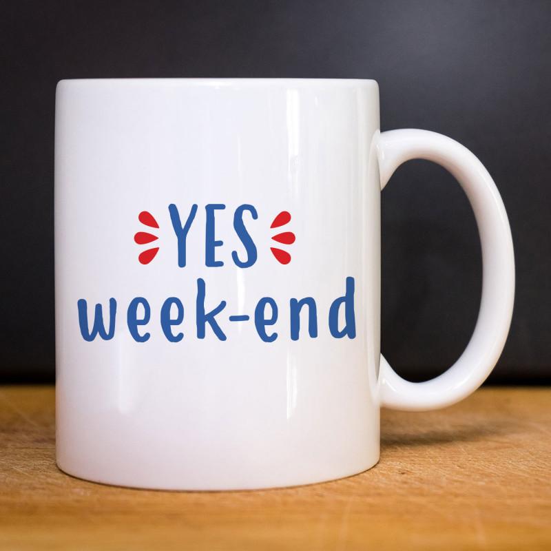 Becher YES WEEK END F TU weiß von Joom DACH