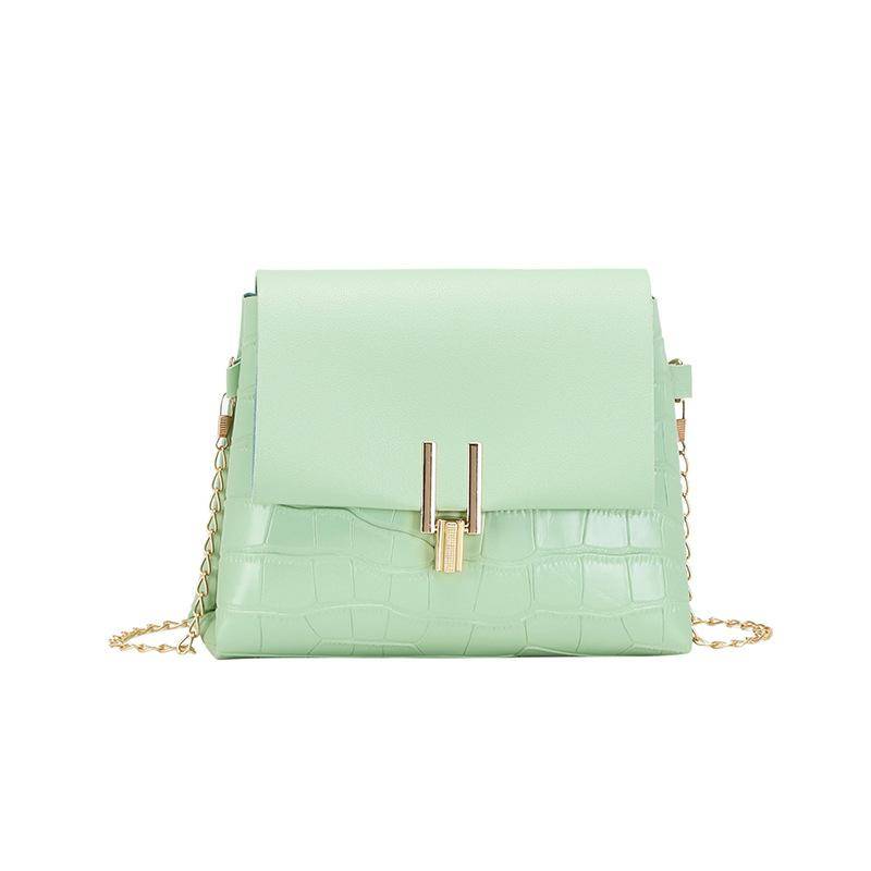 Bedruckte neue kleine quadratische Tasche Damen Casual Fashion Messenger Bag grün von Joom DACH